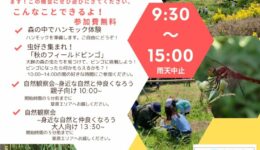 里山ボランティア流山「大畔の森開放DAY」